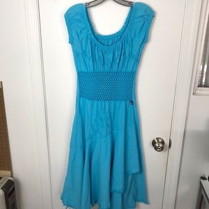 Gauze Beautiful Turquoise midi dress. Size S/M